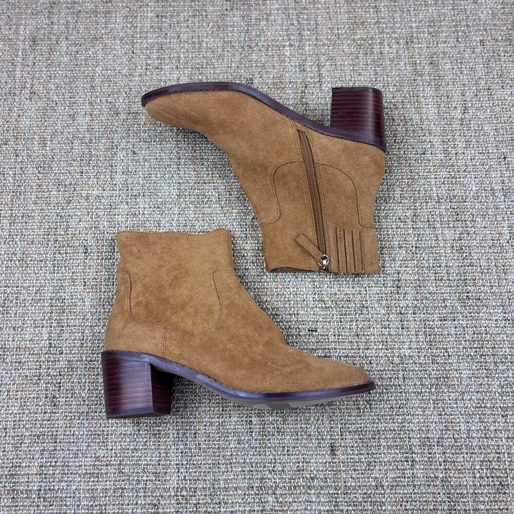 🤎 J.Crew Suede Ankle Boots | Size 7.5 | Tan Camel